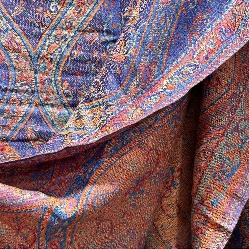 Elegant Shawl in Royal Blue - Versatile Wrap, Stole, Scarf, Veil in Soft Rayon